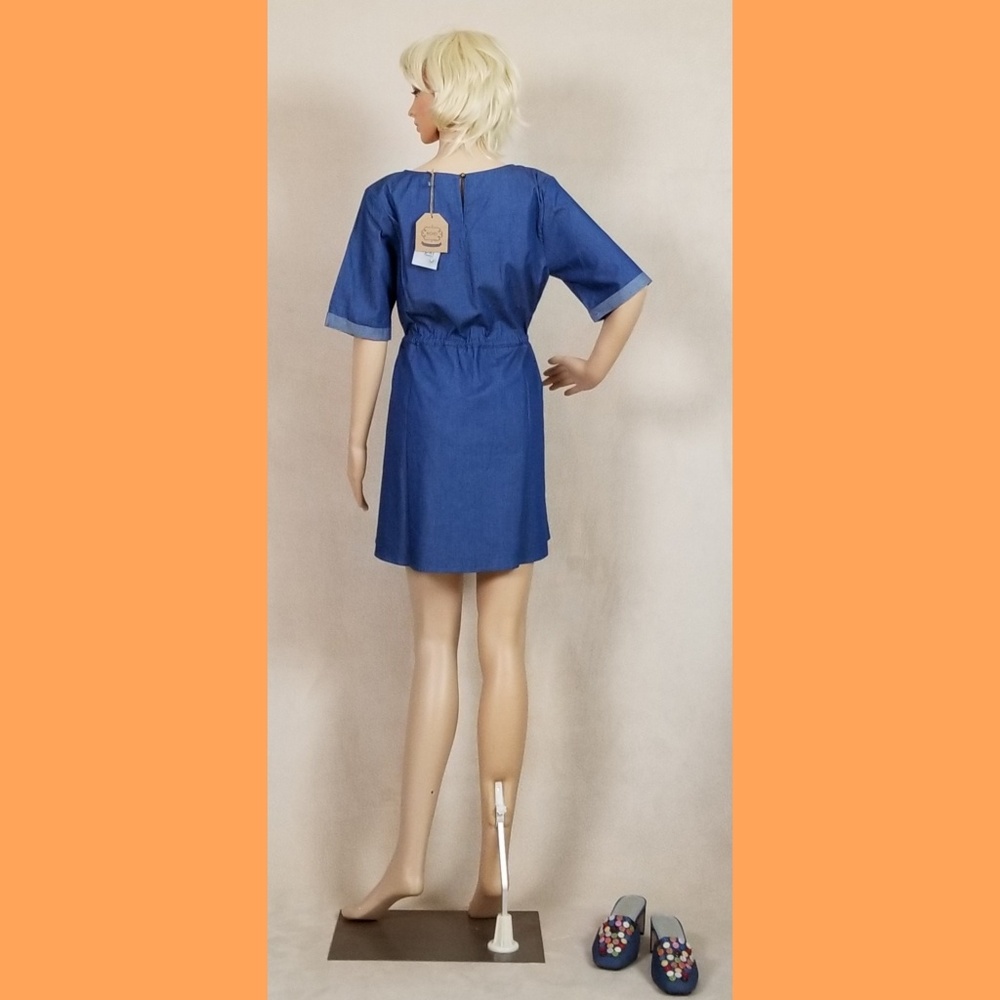 🤪FREE W/purchase! NWT Kori America denim dress - Picture 3 of 5